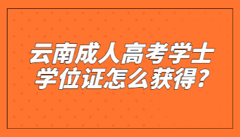 成人高考学士学位证