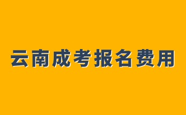 2024云南成人高考报名费用