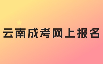 2024年云南成考网上报名注意事项！