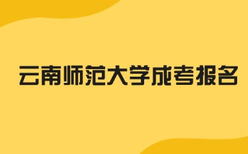 2024年云南师范大学成考报名流程步骤？