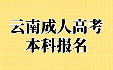 2024年云南成考本科报名条件是什么？