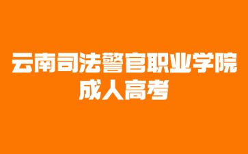 2024年云南司法警官职业学院成人高考报名流程说明